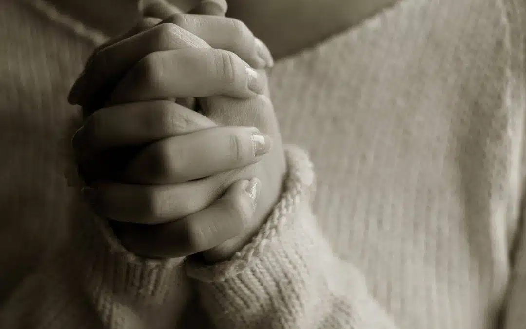 Praying woman hands