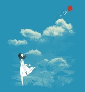 Child Letting Go Of A Kite