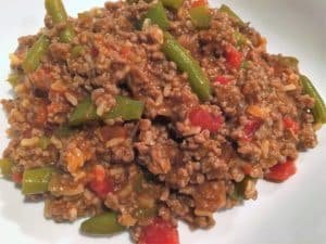 Easy Ground Beef & Rice Skillet