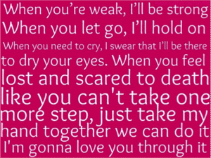 I'm Gonna Love You Through It Lyrics