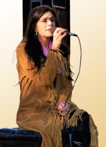Marcy Singing at Fountain Square Park