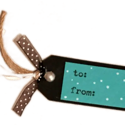 Hand Made Gift Tag - Front (To/From Side)