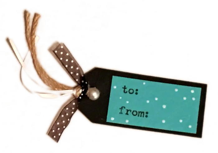 Hand Made Gift Tag - Front (To/From Side)