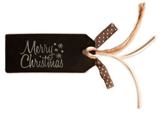 Merry Christmas Gift Tag Back