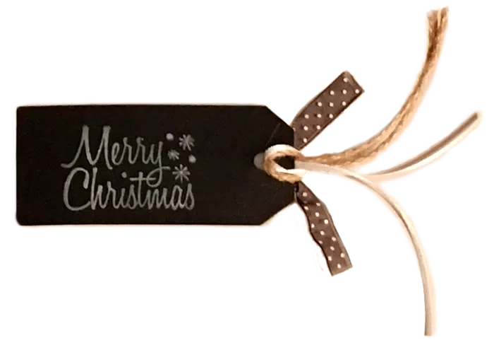 Merry Christmas Gift Tag Back